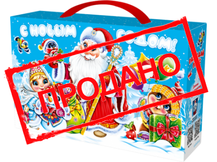 Коробка с пластиковой ручкой "Время" с анимацией